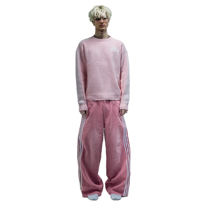 STRIPED DENIM (PINK)